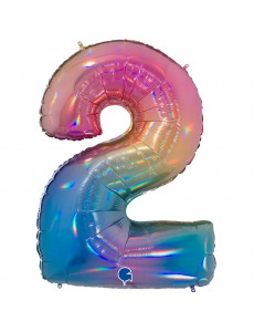 Balão Número 2 Arco-Íris